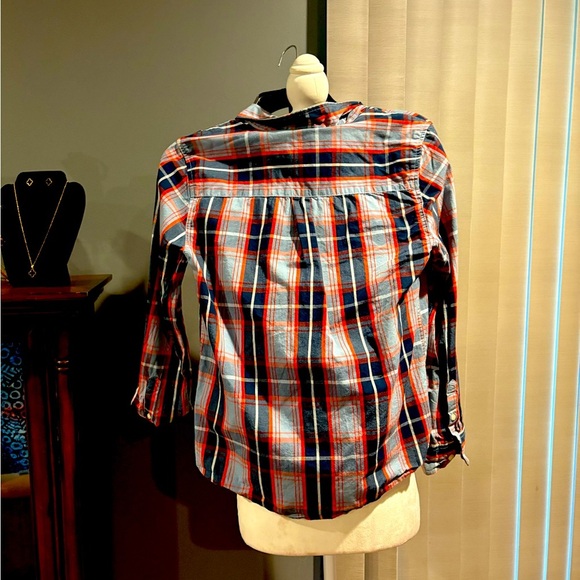 Wonder Nation Boys XL 14-16 Plaid Holiday Button-up Shirt VGUC - Picture 3 of 6